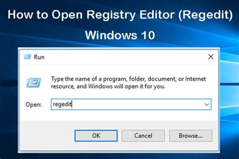 How to open Registry Editor in Windows 10 .